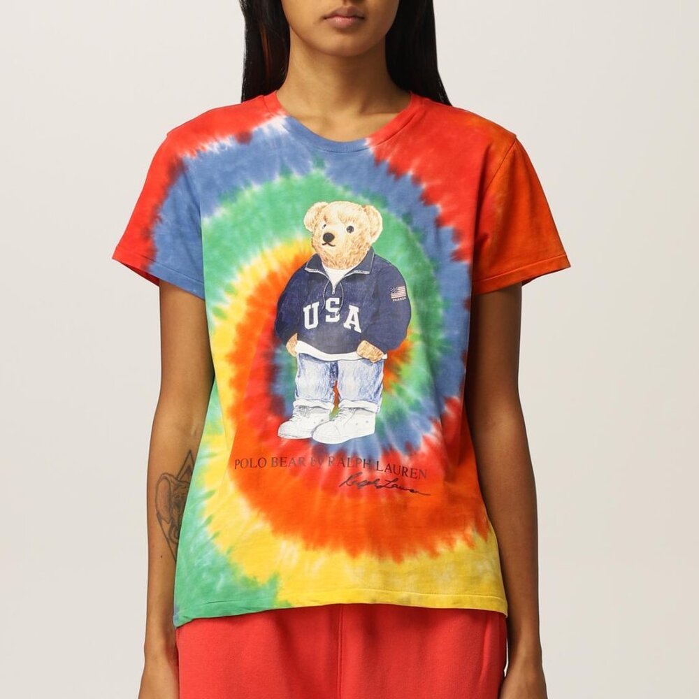 Polo Ralph Lauren Polo Bear Tie-Dye Women's T-Shirt Size XL